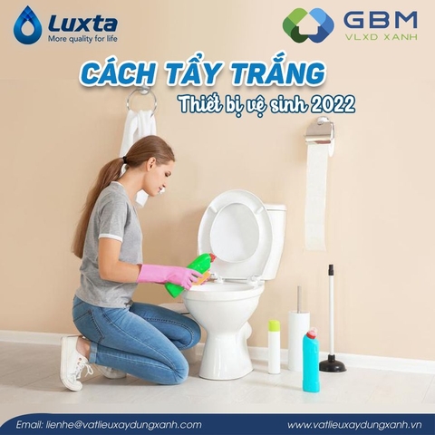 Cách tẩy trắng thiết bị vệ sinh 2022