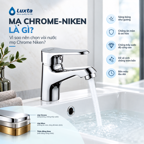 Mạ Chrome-Niken Là Gì? Vì Sao Nên Chọn Vòi Nước Mạ Chrome Niken?