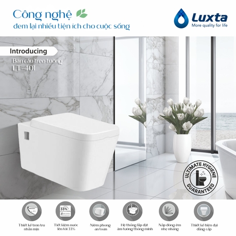 Bàn cầu treo tường Luxta có gì đặc biệt?