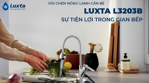 💧 VÒI CHÉN NÓNG LẠNH CẦN BẺ LUXTA L3203B 💧