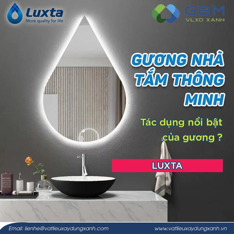 Gương nhà tắm thông minh là gì? Tác dụng nổi bật của gương