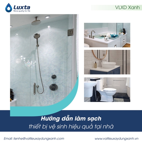 Hướng dẫn làm sạch thiết bị vệ sinh hiệu quả tại nhà