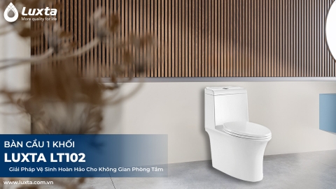 💙 BÀN CẦU 1 KHỐI LUXTA LT102 💙 