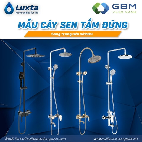 Mẫu sen cây tắm đứng sang trọng nên sở hữu