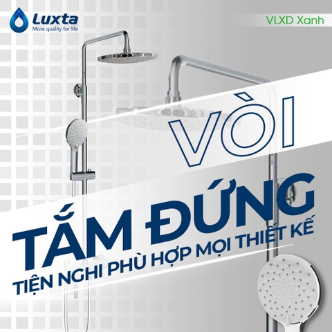 Những mẫu vòi sen tắm đứng Luxta tiện nghi phù hợp mọi thiết kế 