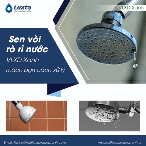 Sen vòi rò rỉ nước VLXD Xanh mách bạn cách xử lý