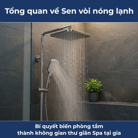 Sen vòi nóng lạnh: Bí quyết biến phòng tắm thành không gian thư giãn Spa tại gia