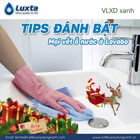 Tips đánh bật mọi vết ố nước ở Lavabo  