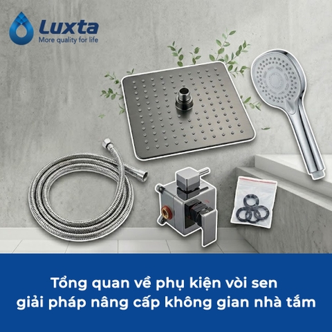 Tổng quan về phụ kiện vòi sen, giải pháp nâng cấp không gian nhà tắm