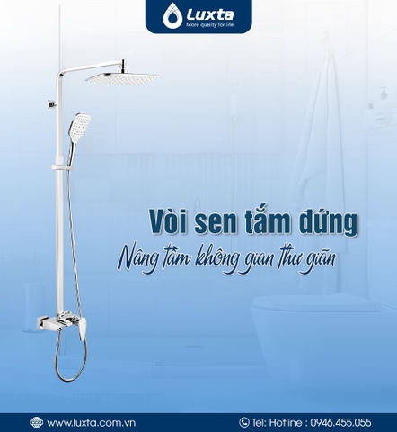 Vòi sen tắm đứng: Giải pháp nâng tầm không gian thư giãn hiện đại
