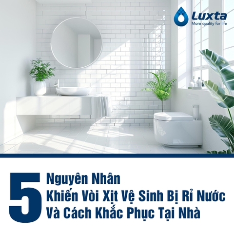 5 Nguyên Nhân Khiến Vòi Xịt Vệ Sinh Bị Rỉ Nước Và Cách Khắc Phục Tại Nhà