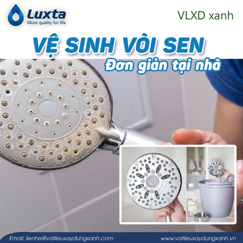 Vệ sinh sen vòi đơn giản tại nhà
