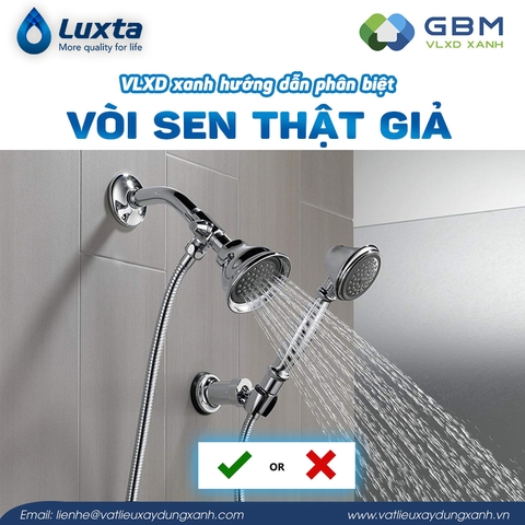 VLXD Xanh hướng dẫn phân biệt sen vòi thật và giả