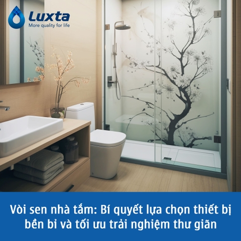 Vòi sen nhà tắm: Bí quyết lựa chọn thiết bị bền bỉ và tối ưu trải nghiệm thư giãn
