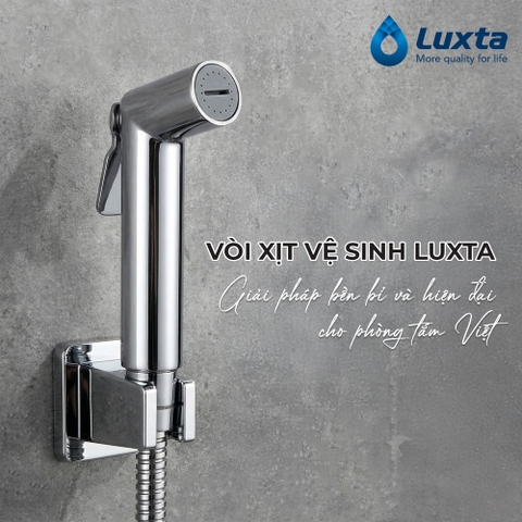 Vòi xịt vệ sinh Luxta: Giải pháp bền bỉ và hiện đại cho phòng tắm Việt