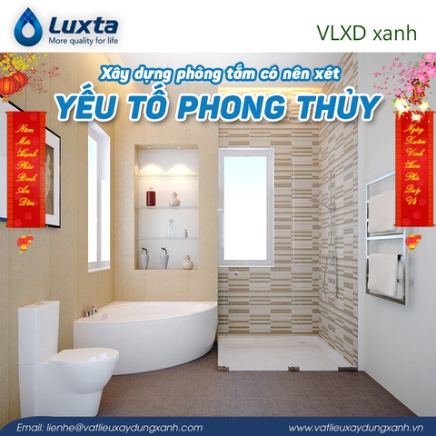 Xây dựng phòng tắm có nên xét yếu tố phong thuỷ?