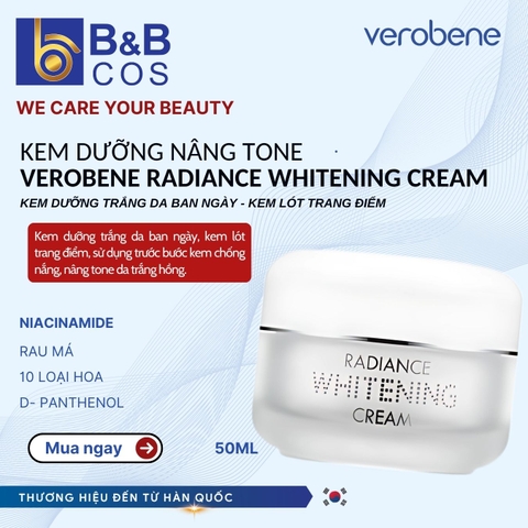 Kem Dưỡng Trắng Da Ban Ngày Whitening Verobene Hàn Quốc