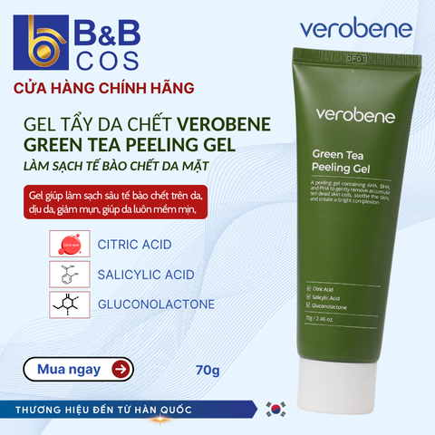 Gel Tẩy Tế Bào Chết Trà Xanh 70g - Chính hãng Hàn Quốc (mẫu mới)