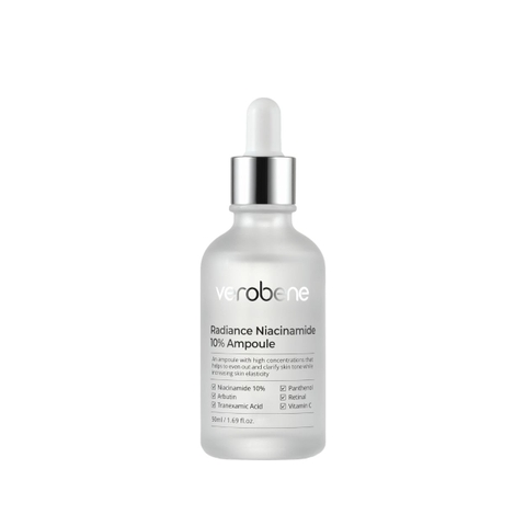 AMPOULE DƯỠNG TRẮNG, ỨC CHẾ SẮC TỐ NÁM VEROBENE RADIANCE NIACINAMIDE 10% AMPOULE 50ml