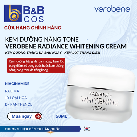 Kem Dưỡng Trắng Da Ban Ngày Whitening Verobene Hàn Quốc