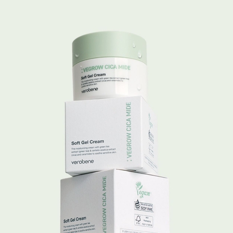 KEM DƯỠNG ẨM THUẦN CHAY VEROBENE SOFT GEL CREAM 50ml DƯỠNG TRẮNG CẢI THIỆN NẾP NHĂN