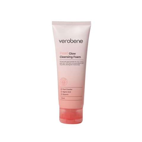 SỮA RỬA MẶT NGỌC TRAI VEROBENE PEARL GLOW CLEANSING FOAM 150ML
