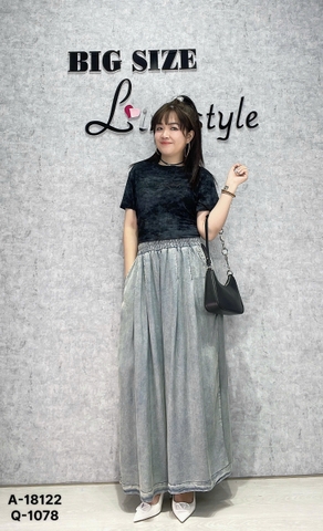 1078 Q.Suông trơn Xanh 00324