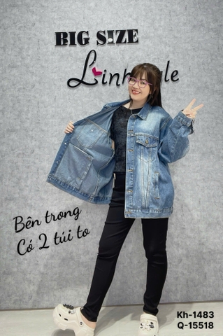 S-0030- 1483 Khoác Jean có cổ 00280