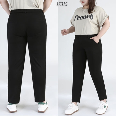 Quần Tây BIGSIZE ống đứng 9 tấc lai ngắn dài - 17315