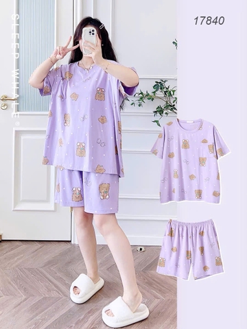 Bộ đùi BIGSIZE QCCC chất cotton co giãn mịn đẹp G- Bi loại 1 thấm hút mồ hồi tốt SS.DAIxin 110kg - 17840- TÍM