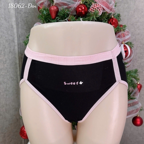 18062 Q.lót Sweet LC viền - ĐEN