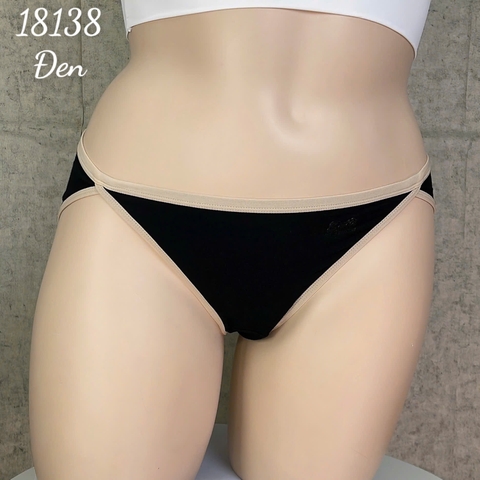 Quần lót chip BIGSIZE Quảng Châu lưng thấp chất đẹp co giãn - 18138 ĐEN