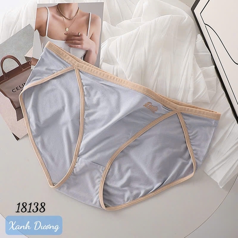Quần lót chip BIGSIZE Quảng Châu lưng thấp chất đẹp co giãn - 18138 - Xanh DƯƠNG