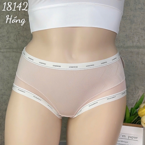 18142 Q.lót chữ AOM - HỒNG