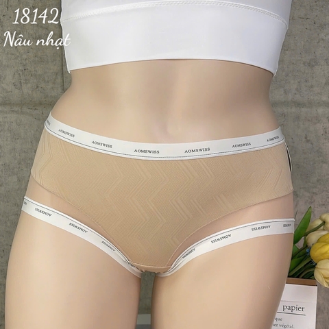 18142 Q.lót chữ AOM - Nâu Nhạt - Bò