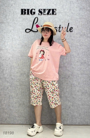 S-0020--18198  SL cổ tròn CG Hoa-00388- HỒNG