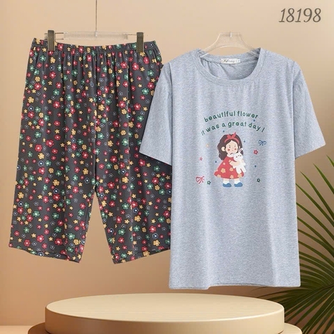 S-0020--18198  SL cổ tròn CG Hoa-00388- XÁM