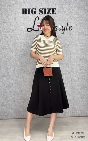 18202  Váy dài LT 00324 nhiều nút