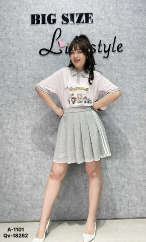 18262 - Qv. Xếp li #65235 - XÁM 00315