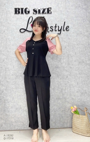 SALE- 18292 A.peplum  00288 tay Hồng