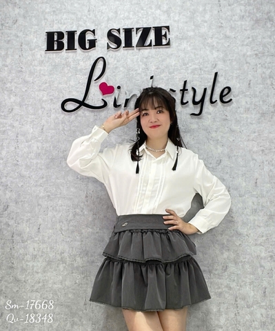 Quần váy tầng BIGSIZE Quảng Châu chất đẹp- 18348