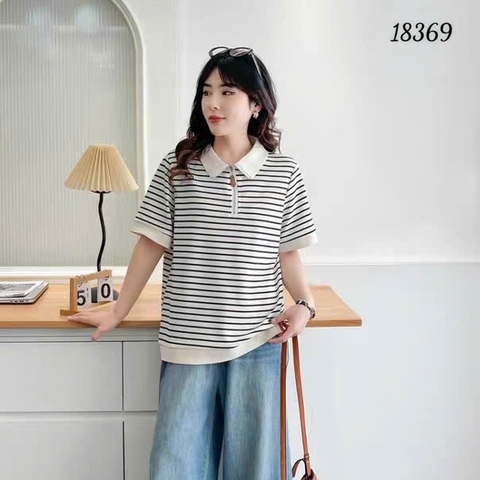 S-0020--18369 A.Polo sọc- 00288 - TRẮNG