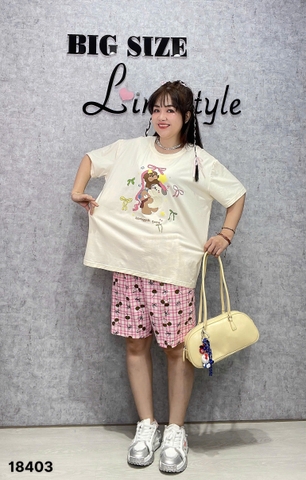 Bộ đùi BIGSIZE QCCC chất cotton, co giãn mịn đẹp SS.DAI 110kg 00378- 3 Cho- 18403- HỒNG