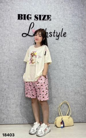 Bộ đùi BIGSIZE QCCC chất cotton, co giãn mịn đẹp SS.DAI 110kg 00378- 3 Cho- 18403- HỒNG