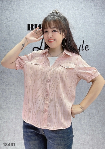 S-0020--18491 Somi cổ V 00280- HỒNG