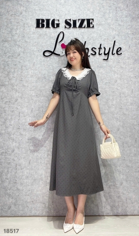 S-0020--18517- Đầm Bi Xám- 00464