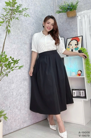 S-25--19079- Váy dài 00291-ĐEN