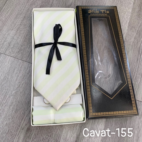 Cavat-154 Cavat-155 Cà vạt lụa bảng 10cm