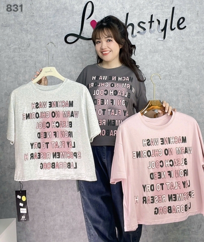  Áo CROP chữ Cool  lửng BIGSIZE QCCC chất đẹp - 831