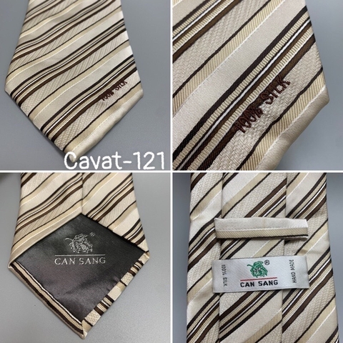Cavat121-Cavat135 Cà vạt lụa dệt LS 10cm